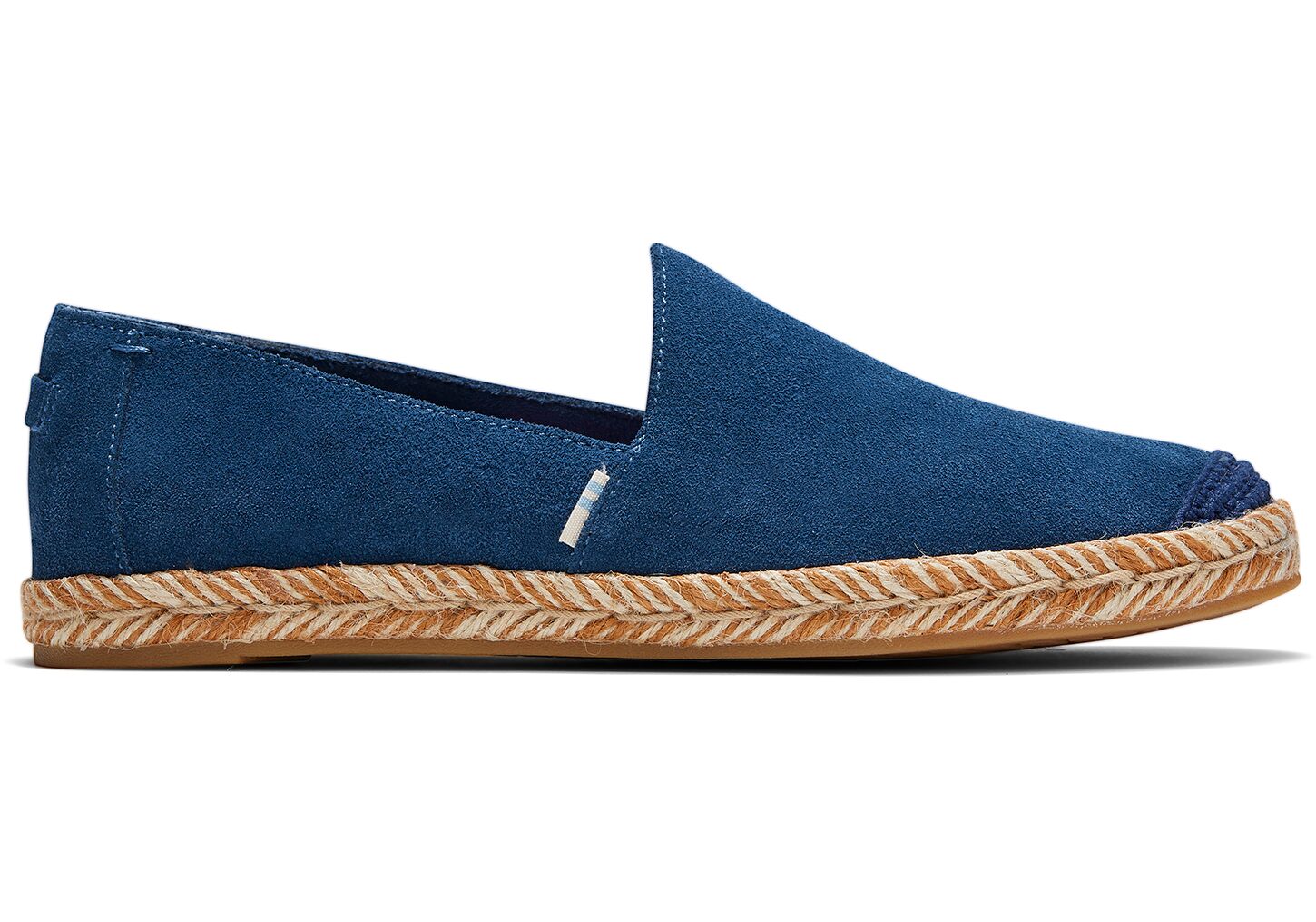 Toms Suede Pismo - Womens Alpargata Espadrilles - Blue - NZ - 325481FIE